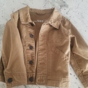 Baby GAP 1969 tan jean jacket.